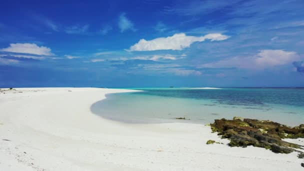 Güneşli Havada Deniz Manzarası Antigua Yaz Yolculuğu — Stok video