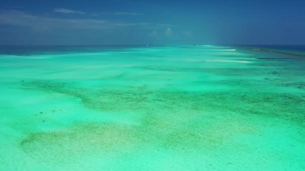 Natural Background Rippling Sea Journey Gili Trawangan Thailand — Αρχείο Βίντεο