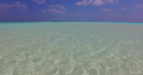 澄んだ水と沿岸地域 インドネシアの牧歌的な自然 — ストック動画