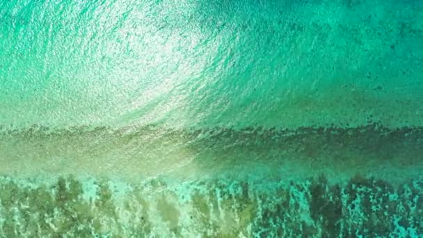 Pohybující Hladina Mořských Vln Přírodní Mořský Backgrond Přírodní Scenérie Bali — Stock video