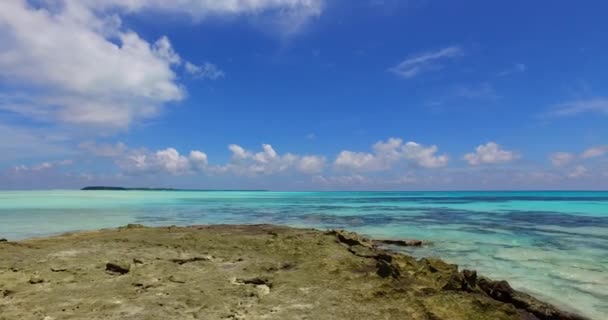 Images Pittoresques Île Tropicale Avec Une Belle Mer Cristal — Video