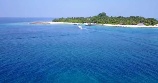 Flygfoto Havsbild Bakgrund Njuter Tropisk Semester Bali Indonesien — Stockvideo