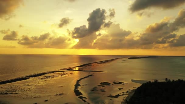 Západ Slunce Moře Exotická Dovolená Dominikánské Republice Karibik — Stock video