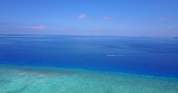 Γαλήνια Θέα Του Θαλασσινού Τοπίου Απολαμβάνοντας Φύση Της Δομινικανής Δημοκρατίας — Αρχείο Βίντεο