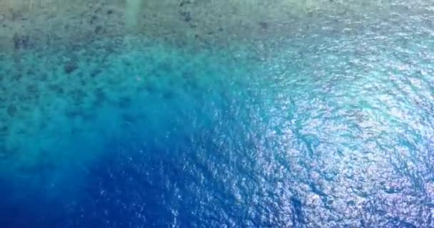 Rimpelend Zeeoppervlak Vanaf Top Zomer Ontspannen Thailand Azië — Stockvideo