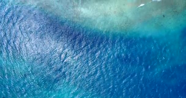 Água Mar Transparente Com Vista Inferior Cena Férias Verão Nas — Vídeo de Stock