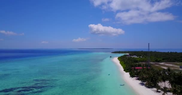 Vue Aérienne Littoral Paysage Des Seychelles Afrique Est — Video