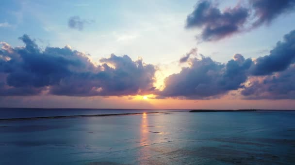 Herrlicher Sonnenuntergang Meer Tropische Natur Thailands Asiens — Stockvideo