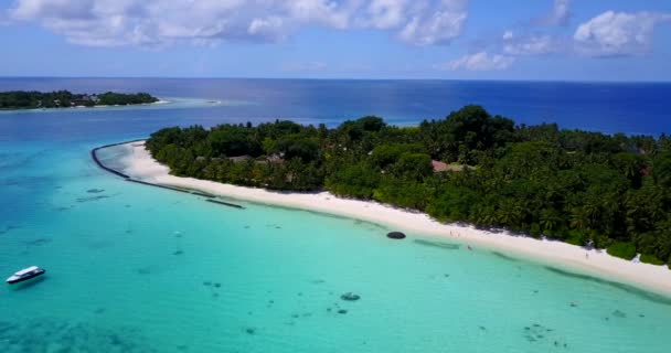 Kesälomakeskus Trooppisella Saarella Dominikaanisen Tasavallan Karibian Alueen Eksoottinen Luonne — kuvapankkivideo