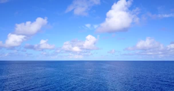 Eau Transparente Cristal Océan Tropical Vue Imprenable Sur Océan Été — Video