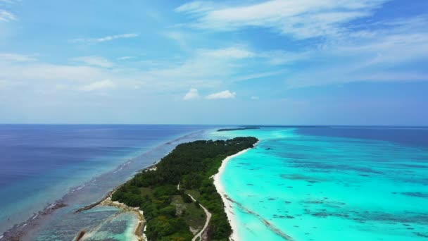 热带绿色岛屿 白色海滩和绿松石水 在安提瓜和巴布达 加勒比的休假 — 图库视频影像