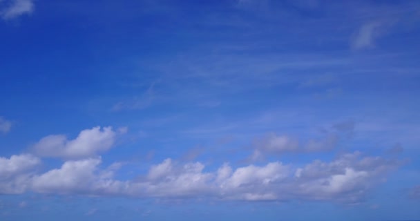 Ciel Bleu Avec Des Nuages Duveteux Vacances Été Australie Océanie — Video