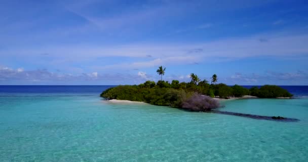 Pozorování Ostrova Leteckého Hlediska Exotická Dovolená Dominikánské Republice Karibik — Stock video