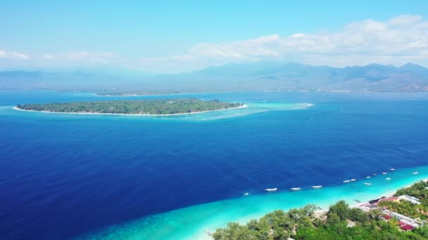 Lebendige Meereslandschaft Hintergrund Sommerurlaub Nach Bali Indonesien — Stockvideo