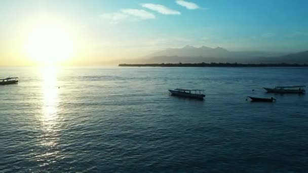 Magnetische Zonsondergang Aan Zee Zomertijd Thailand — Stockvideo
