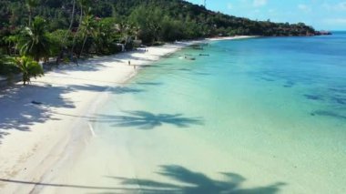 Coastal area with shallow water. Journey to Gili Trawangan, Thailand. 