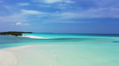 Sahil şeridi sahnesi. Endonezya, Bali 'de tatil sezonu.