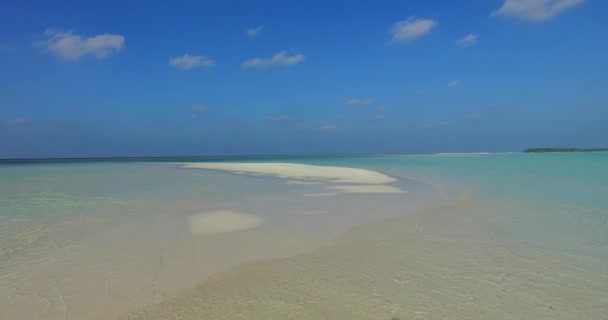 Playa Serena Por Mañana Temprano Disfrutando Vacaciones Tropicales Bali Indonesia — Vídeo de stock