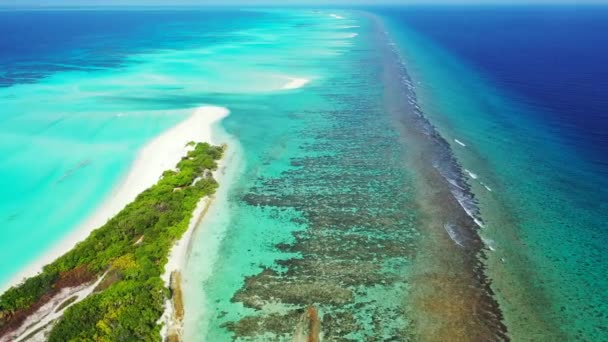 Férias Indonésia Ilhas Costa Turquesa Transparente Ilha Tropical — Vídeo de Stock