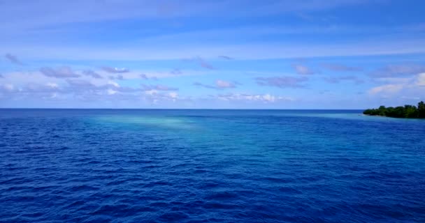 Modrá Mořská Pláň Pozadí Tropický Ráj Bora Bora Francouzská Polynésie — Stock video