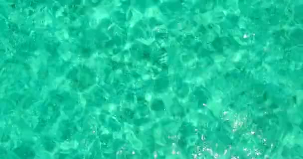 Ljus Turkos Havsvatten Seascape Scenisk Maldiverna — Stockvideo