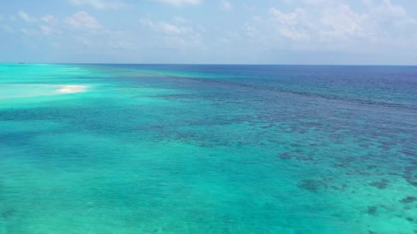 明るい海の景色 ボラのエキゾチックな自然 フランス領ポリネシア — ストック動画