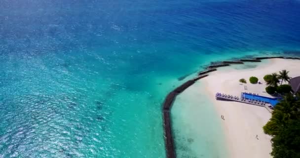 Napfényes Sziget Tengerparttal Utazás Bora Borára Francia Polinézia — Stock videók