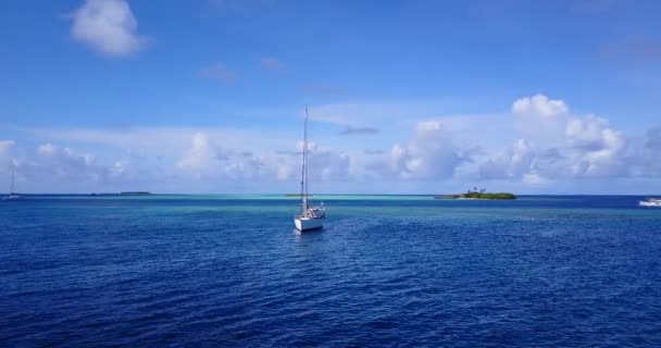 Barco Mar Azul Vacaciones Bali — Vídeo de stock
