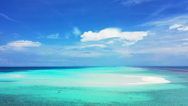 Coastal Area Clear Shallow Water Enjoying Nature Bali Indonesia — Stok video