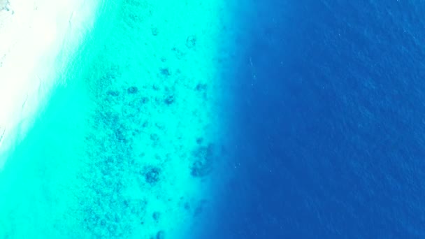 Agua Mar Azul Vibrante Naturaleza Tropical Malasia Asia — Vídeos de Stock