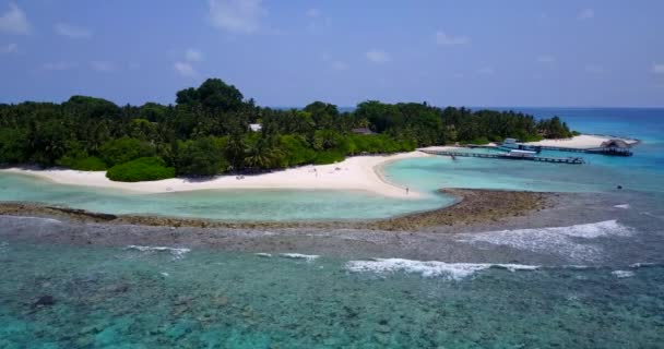 Små Stenar Havsbottnen Grunt Vatten Magnifik Natur Malaysia Asien — Stockvideo