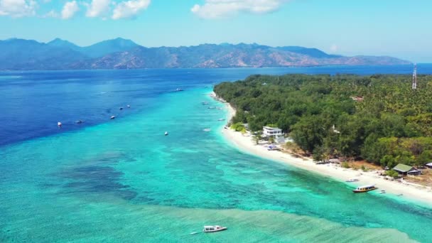 Widok Wyspę Lato Relaks Bali — Wideo stockowe
