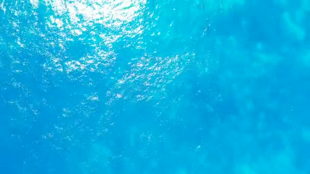 Lebendiges Blaues Meerwasser Sommerurlaub Auf Bali Indonesien — Stockvideo