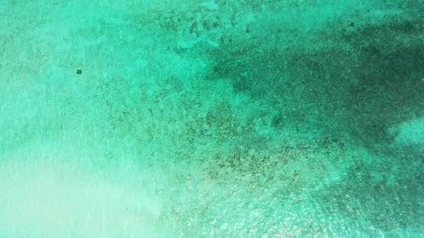 Rippling Sea Water Surface Enjoying Nature Dominican Republic Caribbean — Vídeo de Stock