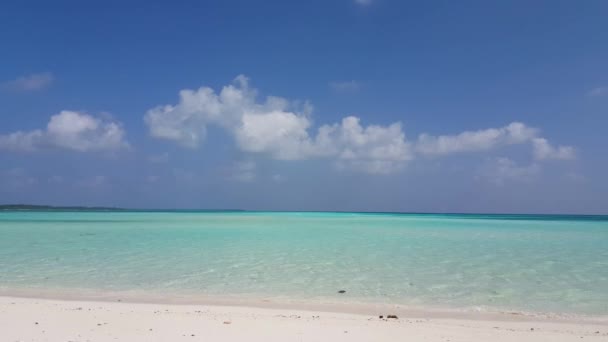 Płytka Woda Wybrzeżu Egzotyczna Podróż Barbados Karaiby — Wideo stockowe