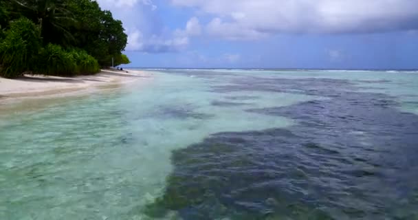 Shallow Water Island Tropical Nature Bali Indonesia — Stockvideo