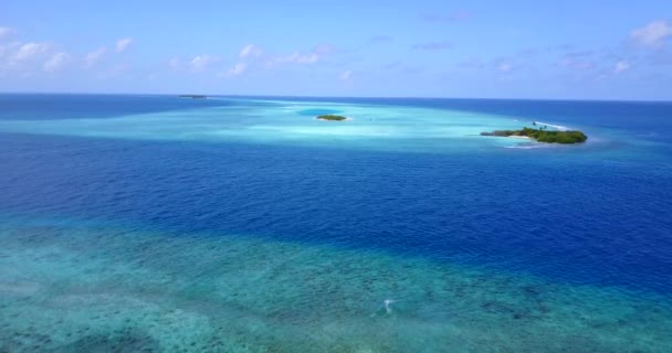 Klidný Výhled Moře Úžasná Příroda Dominikánské Republiky Karibik — Stock video