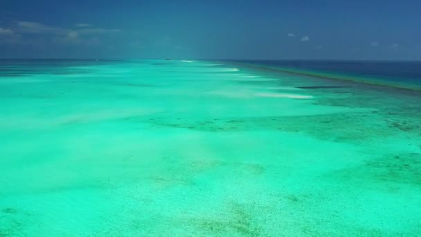 Mar Turquesa Vibrante Cena Natural Gili Trawangan Indonésia — Vídeo de Stock