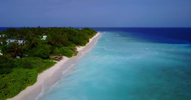 Nsansız Hava Aracından Tropikal Adanın Görüntüsü Bahamalar Karayipler Tropikal Doğası — Stok video