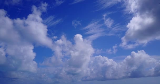 Céu Azul Diurno Com Nuvens Brancas Viagem Verão Austrália — Vídeo de Stock