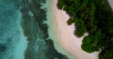 Bora Bora 'nın egzotik doğası, Fransız Polinezyası. 