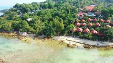 Gündüz deniz manzarası - doğal arka plan. Tayland 'da boş zaman. 