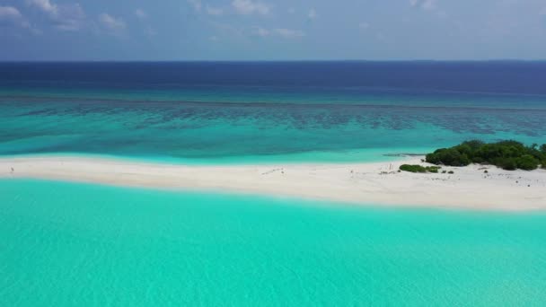 Mare Turchese Lungo Bordo Arond Paradiso Estivo Giamaica Caraibi — Video Stock