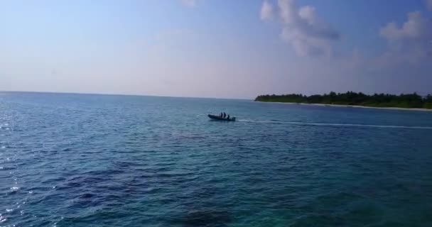 Vue Inspirante Sur Paysage Marin Depuis Drone Humeur Estivale Bali — Video
