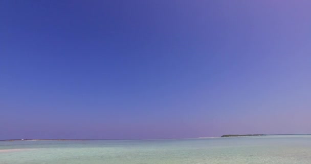 Vue Rapprochée Eau Cristalline Sur Plage Paysages Marins Estivaux Aux — Video