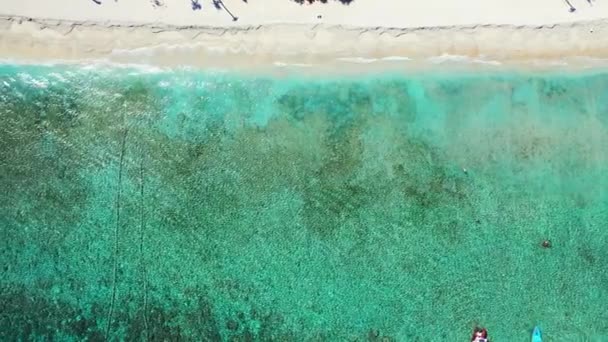 Eau Mer Ondulée Vue Dessus Paysages Naturels Bali Indonésie — Video