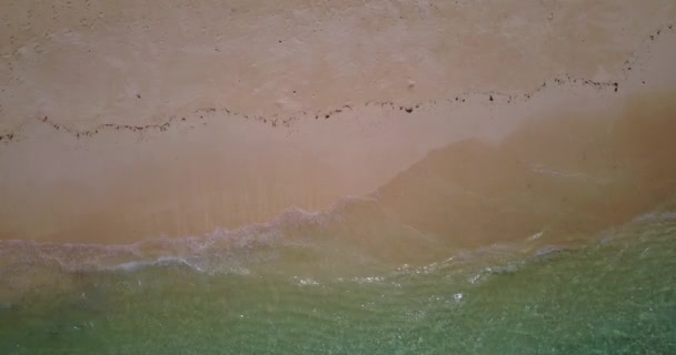 Nära Utsikt Över Det Krusade Havet Typ Bali Indonesien — Stockvideo