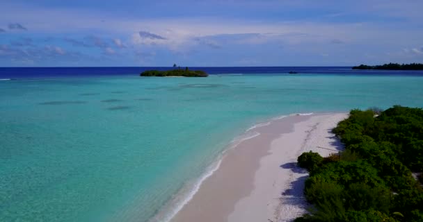 Ранкове Узбережжя Літня Сцена Домініканській Республіці — стокове відео