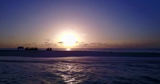 Herrlicher Sonnenuntergang Natur Der Dominikanischen Republik Karibik — Stockvideo