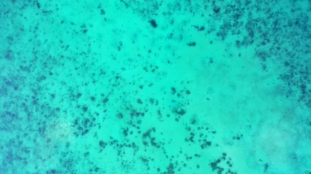 Blick Von Oben Auf Das Türkisfarbene Meeresmuster Landschaft Von Koh — Stockvideo